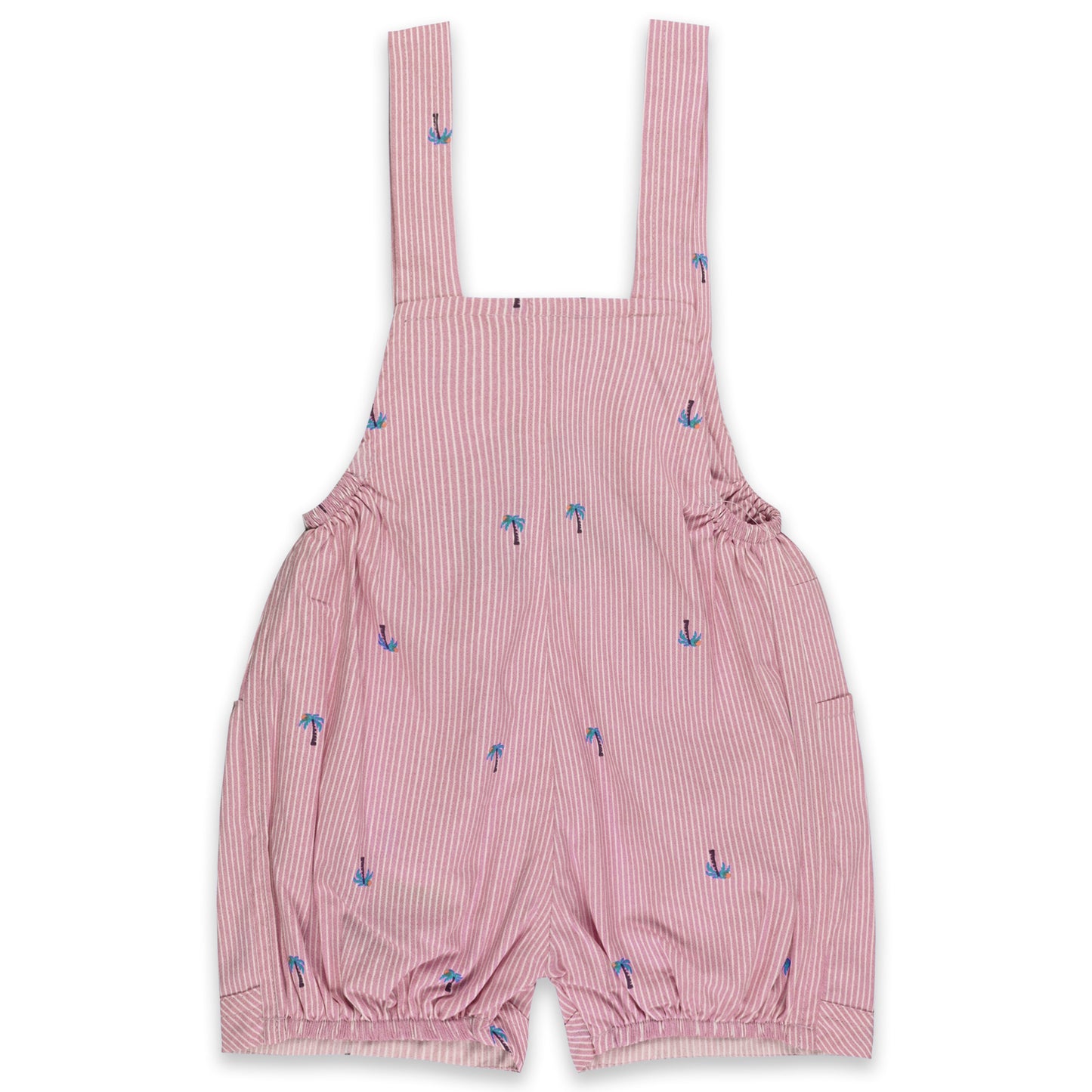 Baby Boys Printed and Applique T-Shirt and Shorts Dungaree Set