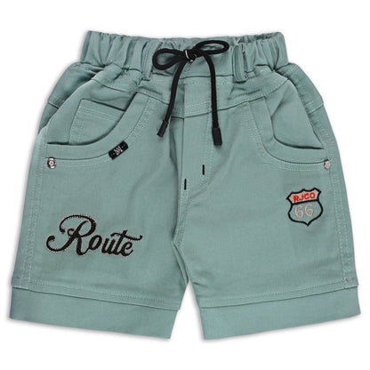 Boys Printed Cotton T-shirt and Shorts Casual Set