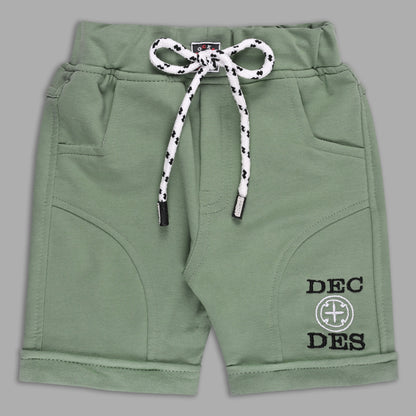 Boys Printed Cotton T-shirt and Shorts Casual Set btp846