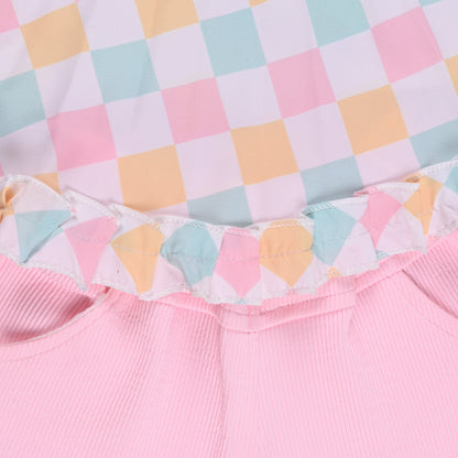 Baby Girls Polka Print Top and Shorts Clothing Set