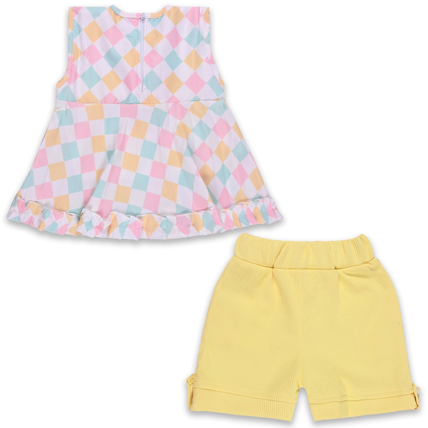Baby Girls Polka Print Top and Shorts Clothing Set