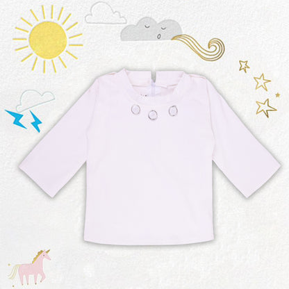 Girls Stylish Top and Dungaree Set with Belt