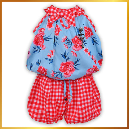 Girls Stylish Halter Top & Shorts