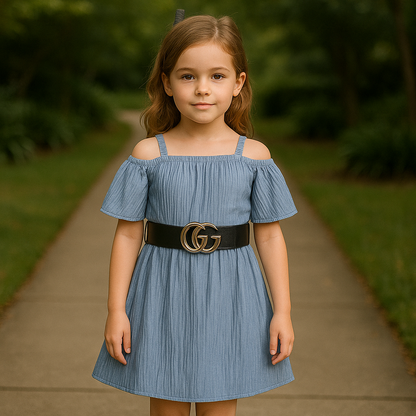 Girls Midi/Knee Length Party Dress