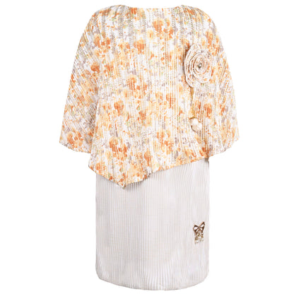Girls Kimono Sleeve Fit and Flare Frock Dress
