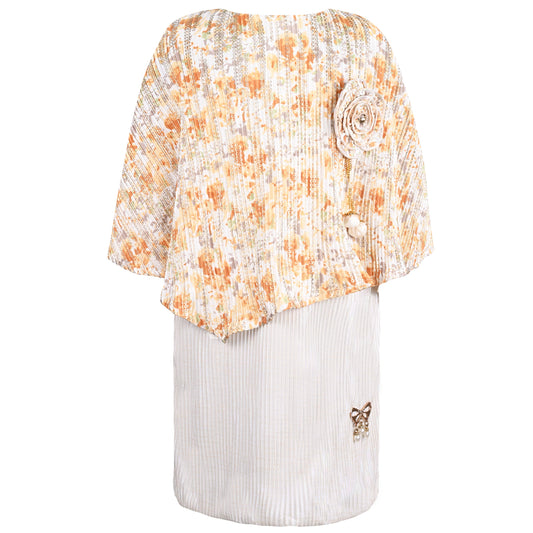 Girls Kimono Sleeve Fit and Flare Frock Dress