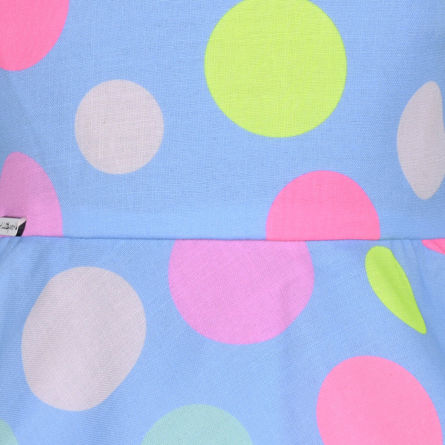 Baby Girl Polka Dot Frock with Colorful Print & Bloomers â€“ Party Wear Dress for Kids