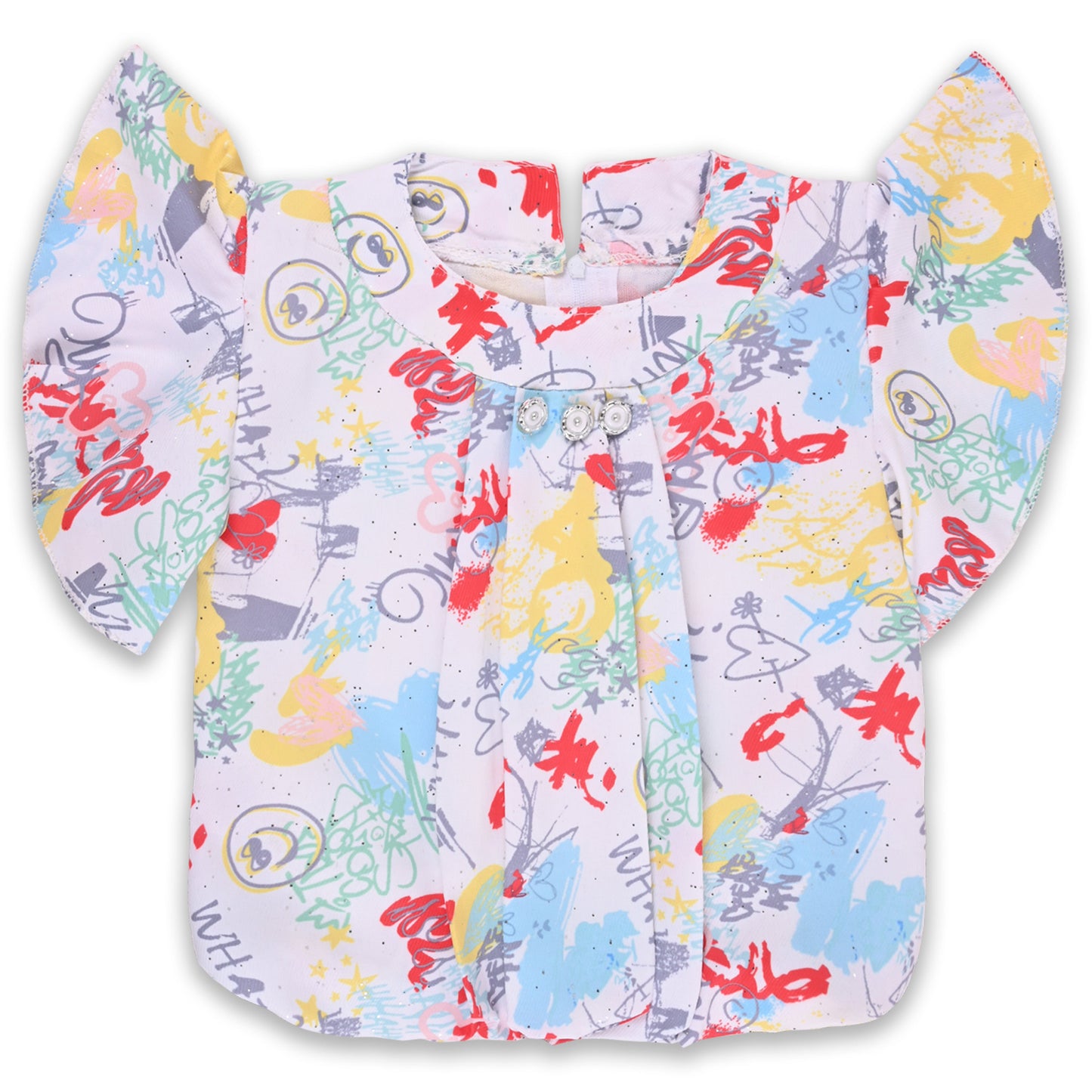 Baby Girls Printed Top and Shorts Clothing Set