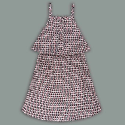 Girls Printed Short Sleeve T-Shirt and Dress