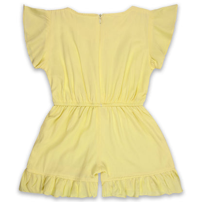 Girls Printed Cap Sleeve Fit and Flare Dress