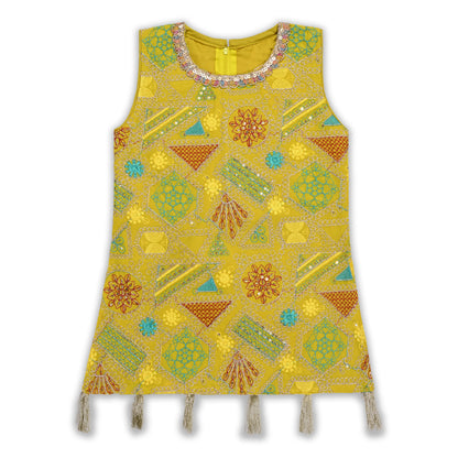 Elegant Georgette Ethnic Kurti Set with Palazzo & Dupatta