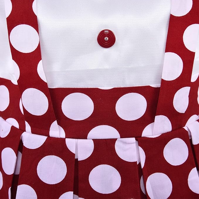 Girls Polka Dot Cotton Sleeveless Dress