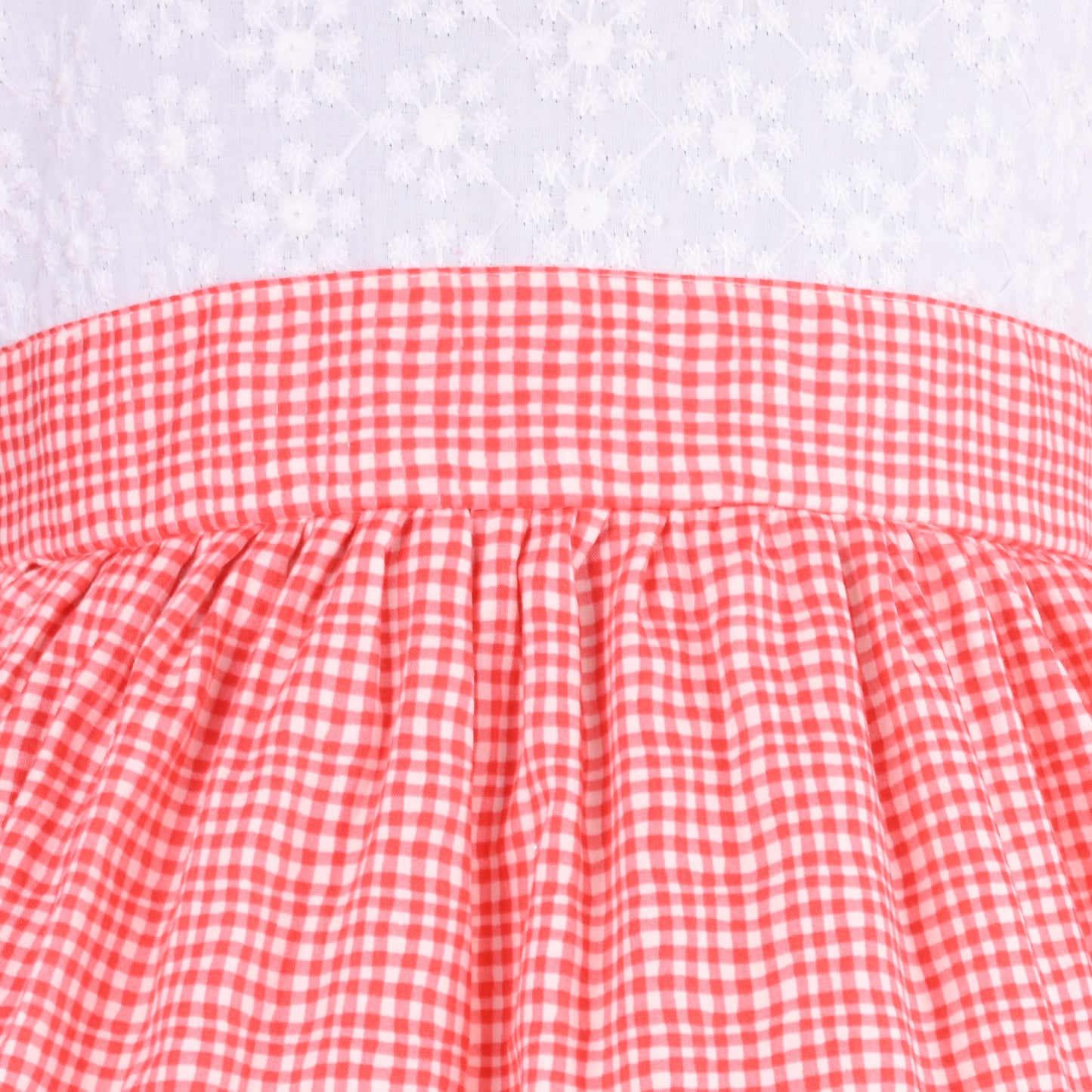 Girls Embroidered Layered Cotton Casual Dress