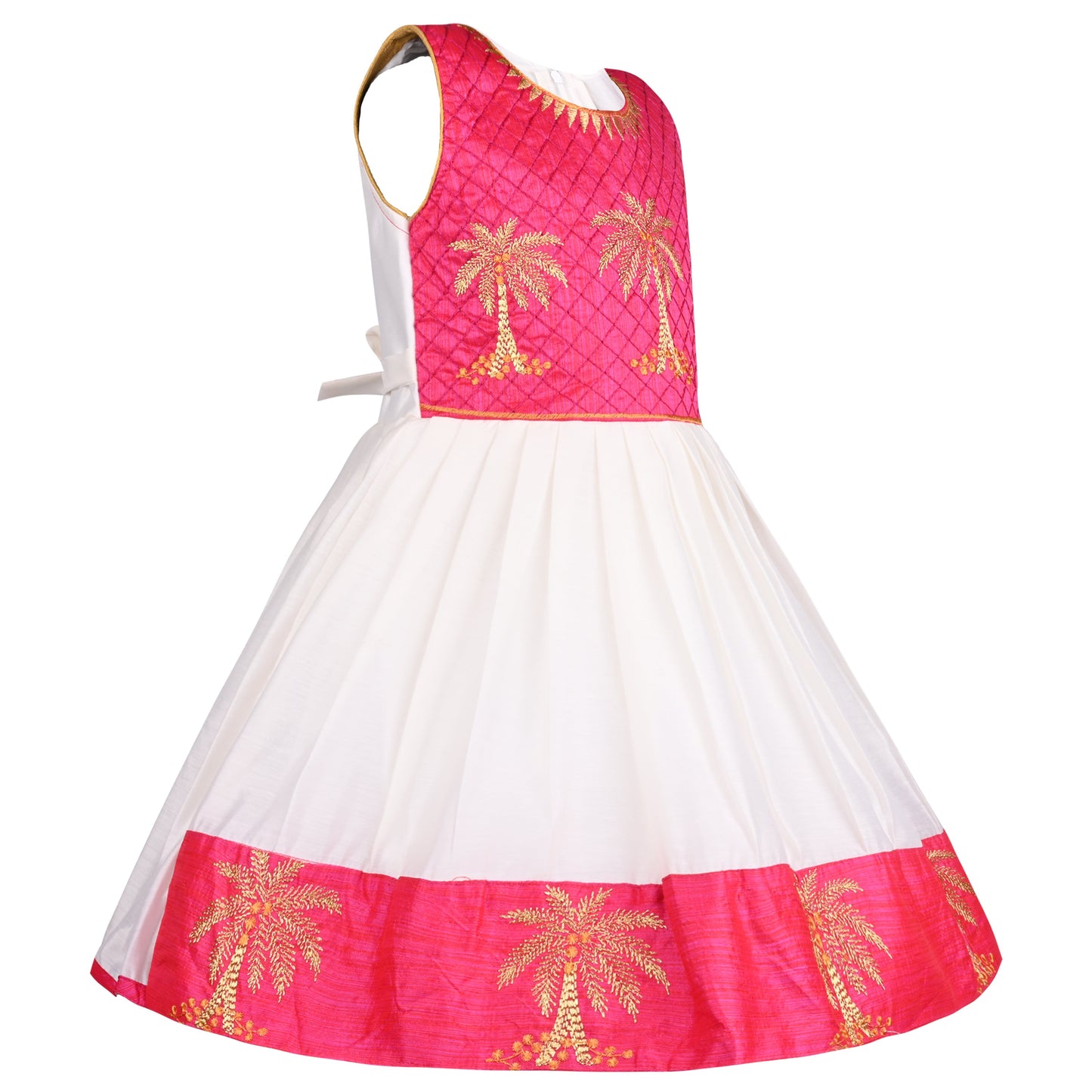 Buy Premium Ethnic Dress for Baby Girl Online | Girls Onam kasavu dress | Girls Pongal Dress