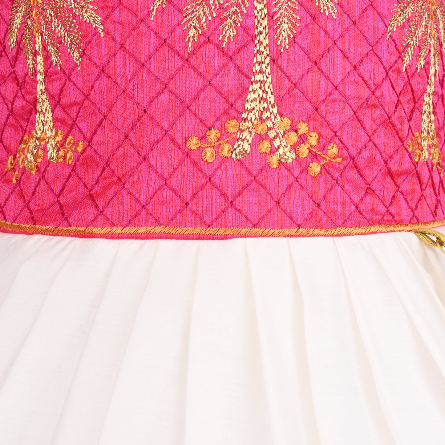 Buy Premium Ethnic Dress for Baby Girl Online | Girls Onam kasavu dress | Girls Pongal Dress