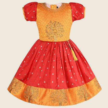 Buy Ethnic Dress for Girls | Baby Girls Wedding Dress & Frocks Online | Girls Pongal Dress