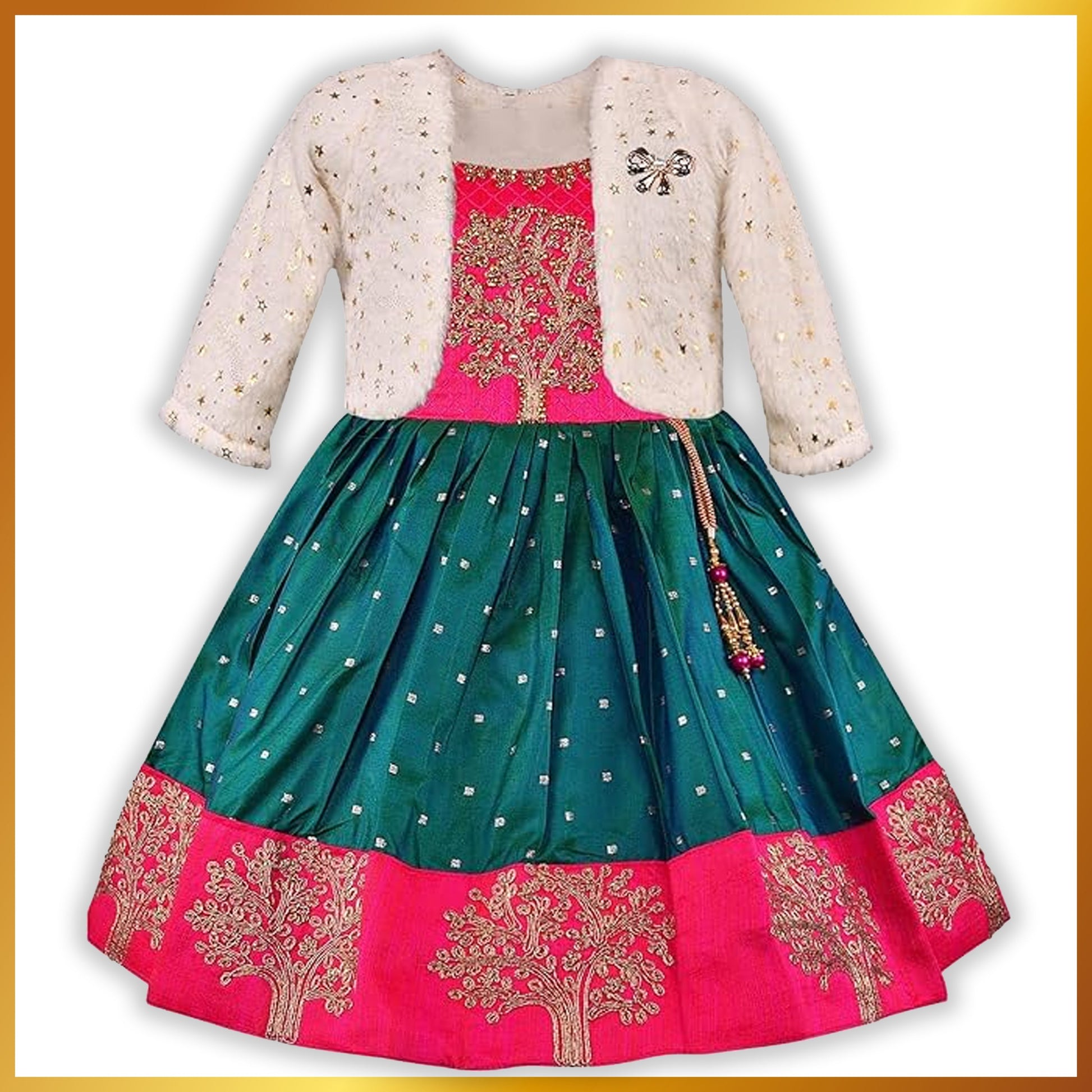 Buy Premium Baby Girl Ethnic Dress Online | Buy Premium Baby Girl Winter & Festive & Wedding & Ethnic Dress Online| Girls Pongal Dress