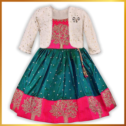 Buy Premium Baby Girl Ethnic Dress Online | Buy Premium Baby Girl Winter & Festive & Wedding & Ethnic Dress Online| Girls Pongal Dress