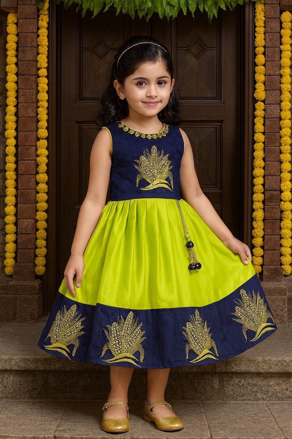 Fabesta Baby Girls Frocks Dress-(fe2644pplJKTBLUS)