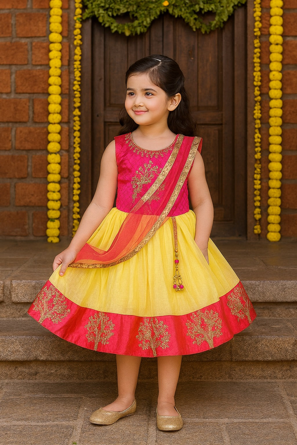 Wish Karo Baby Girls Unicorn Dress Frock
