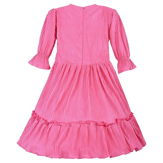 Girls Tiered Hem Casual Dress