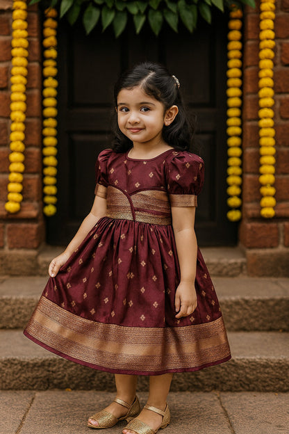 Buy Ethnic Dress for Girls | Baby Girls Wedding Dress & Frocks Online | Girls Pongal Dress