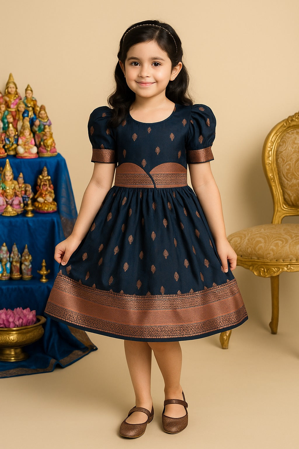 Buy Ethnic Dress for Girls | Baby Girls Wedding Dress & Frocks Online | Girls Pongal Dress