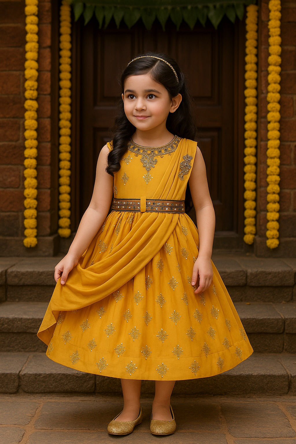 Buy Ethnic Dress for Girls | Baby Girls Wedding Dress & Frocks Online | Girls Pongal Dresses