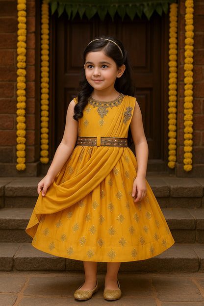Buy Ethnic Dress for Girls | Baby Girls Wedding Dress & Frocks Online | Girls Pongal Dresses