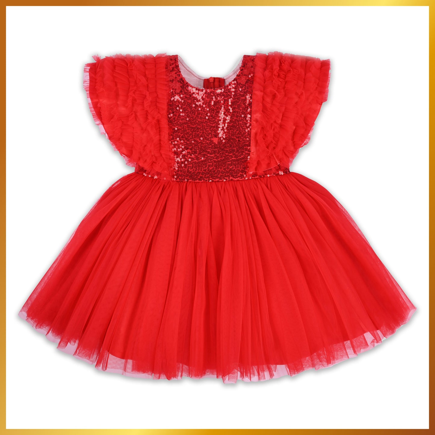 Girls Christmas Frocks Online | Red Party Wear Dresses for Baby Girls 2025