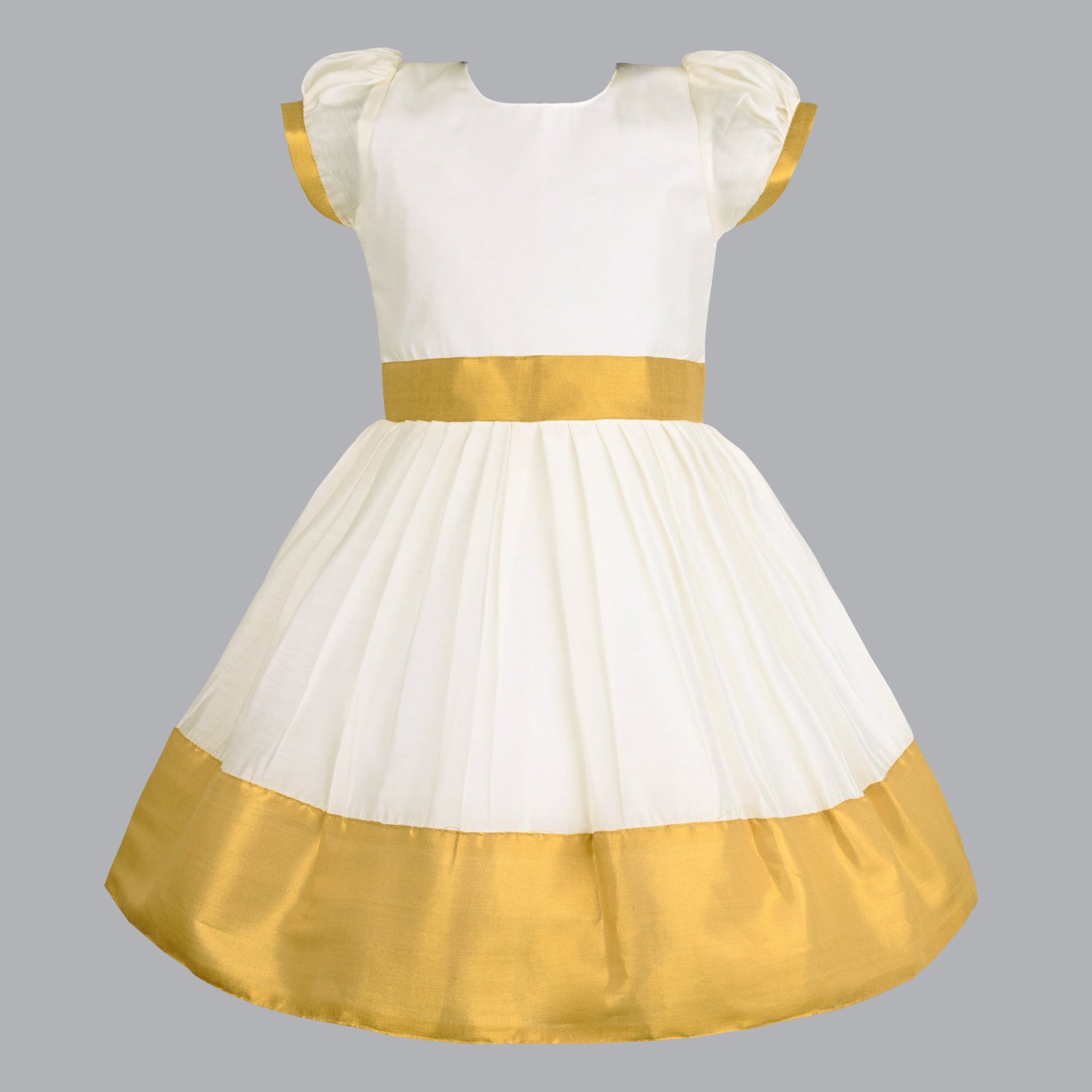 Buy Premium Onam Dress for Baby Girl Online | Girls Onam kasavu dress