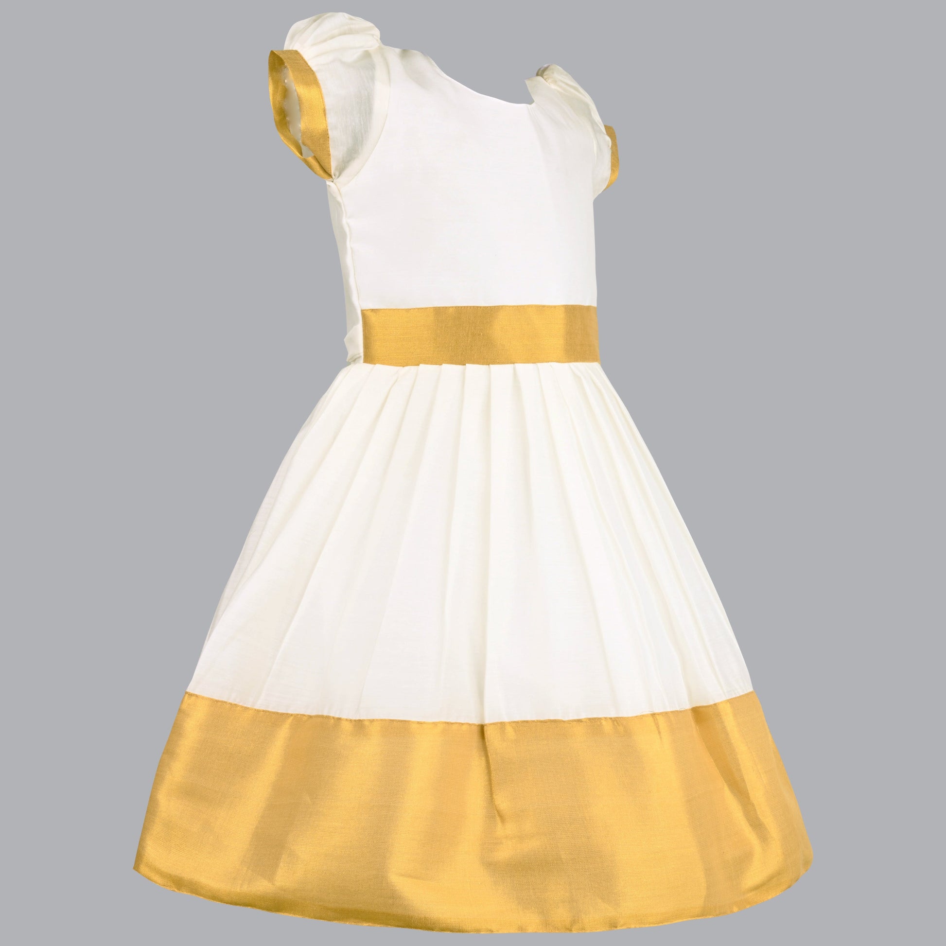 Buy Premium Onam Dress for Baby Girl Online | Girls Onam kasavu dress