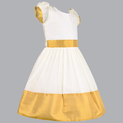 Buy Premium Onam Dress for Baby Girl Online | Girls Onam kasavu dress