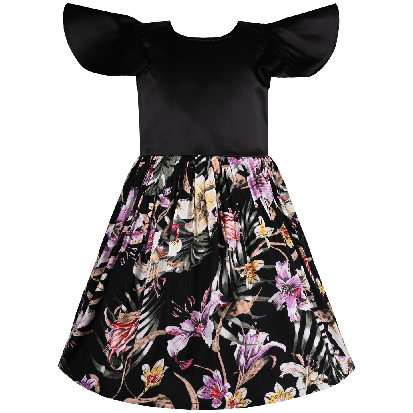Girls Casual Wear Dress | Baby Girls Summer Party Wear Online | Floral Georgette Dress