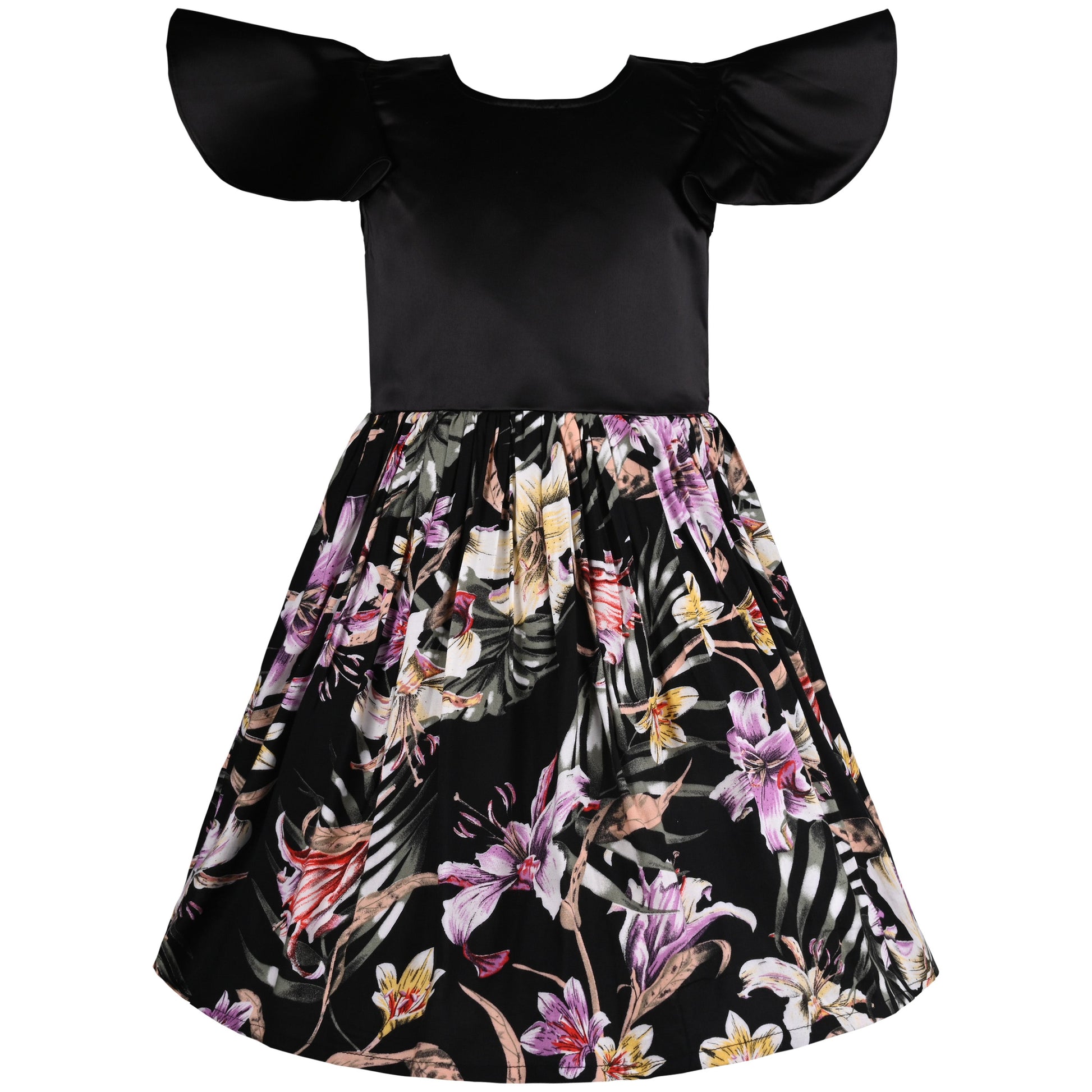 Girls Casual Wear Dress | Baby Girls Summer Party Wear Online | Floral Georgette Dress