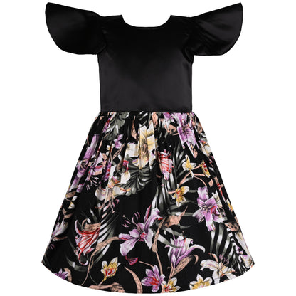 Girls Casual Wear Dress | Baby Girls Summer Party Wear Online | Floral Georgette Dress