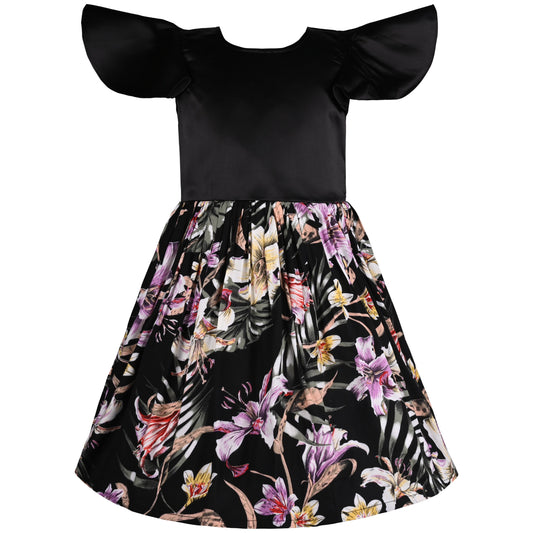 Girls Casual Wear Dress | Baby Girls Summer Party Wear Online | Floral Georgette Dress