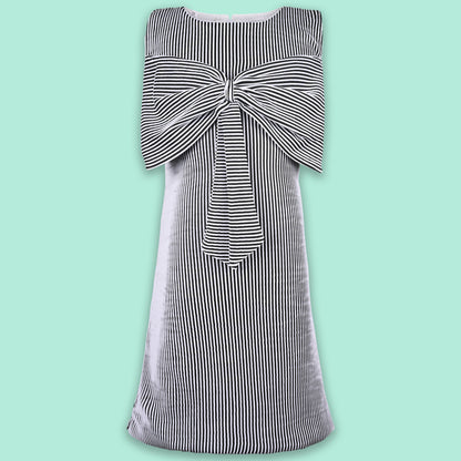 Jivzo Girls Striped Fit and Flare Frock Dress