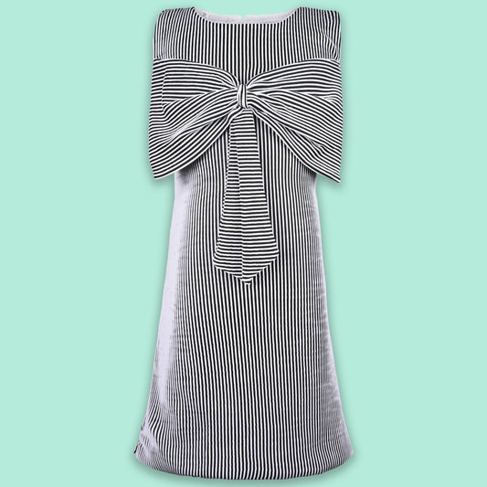 Jivzo Girls Striped Fit and Flare Frock Dress