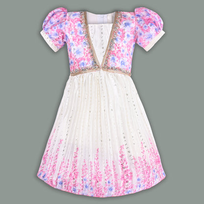 Buy Premium Baby Girls Ethnic Dress Online | Girls Onam Kasavu Frocks