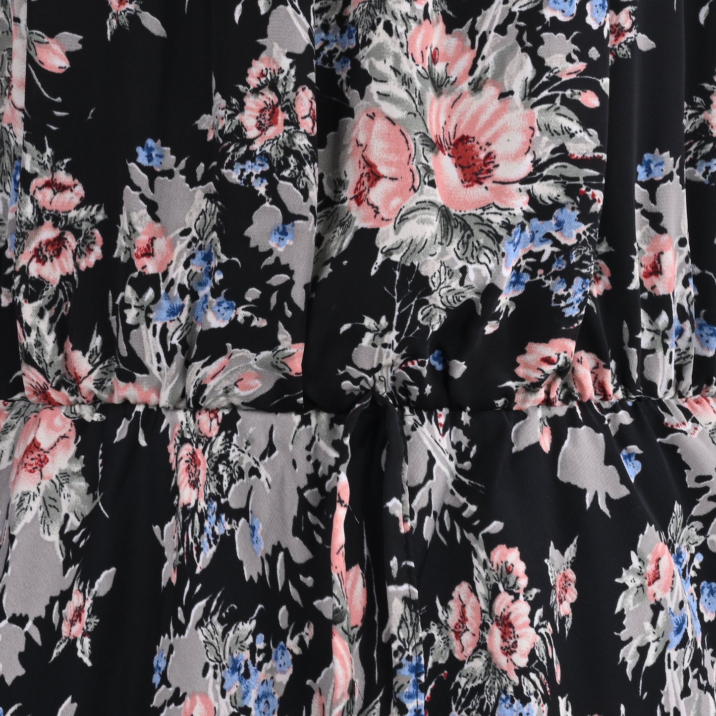 Girls Floral Printed Georgette Pleated Casual Dress