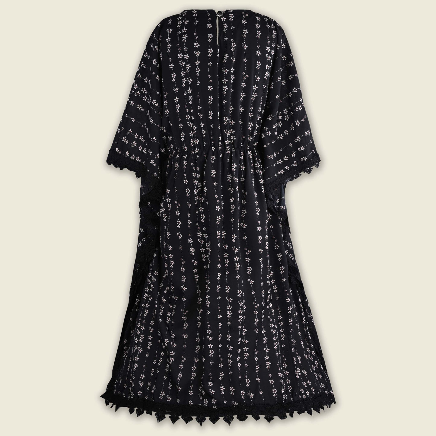 Girls Kaftan Style Casual Dress with Lace Embellishment fe3482