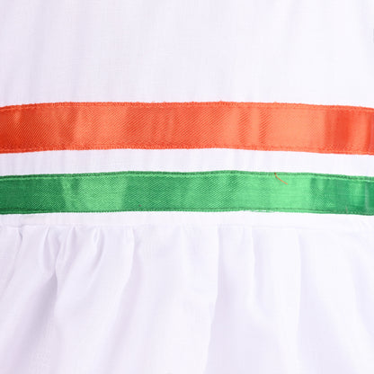 Baby Girls Indian Flag Dress Online | Tiranga Dress for Girl | Girls Tri Color Dress