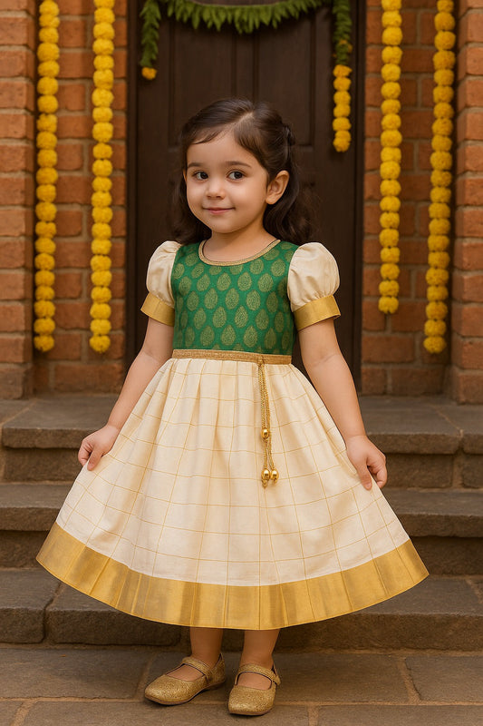 Buy Premium Onam Dress for Baby Girl Online | Girls Onam Dress | Girls Pongal Dress