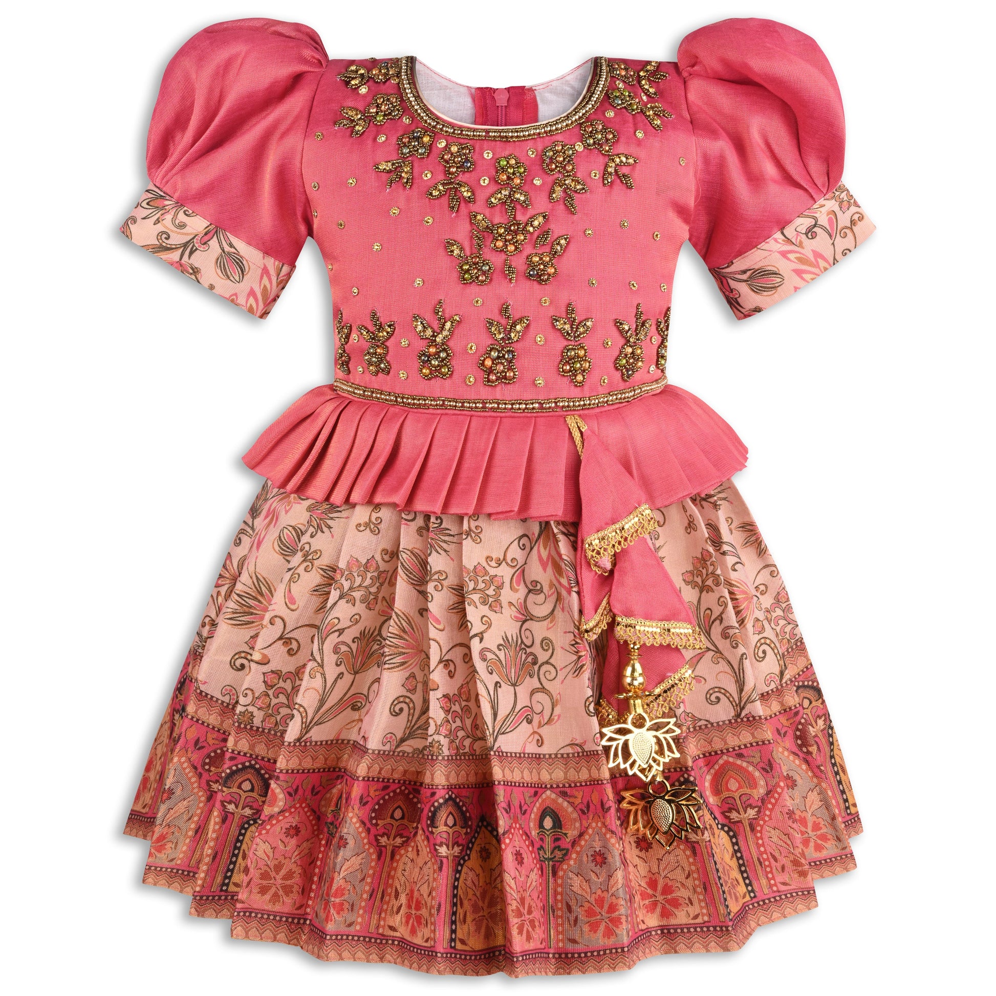 Buy Premium Baby Girls Wedding Dress Online | Festive Girls Frock | Girls Pongal Dress