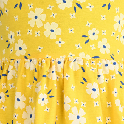 Girls Short Sleeve Fit and Flare Frock Dress