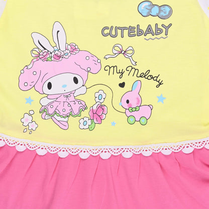 Girls Melody Printed Tiered Cotton Casual Dress