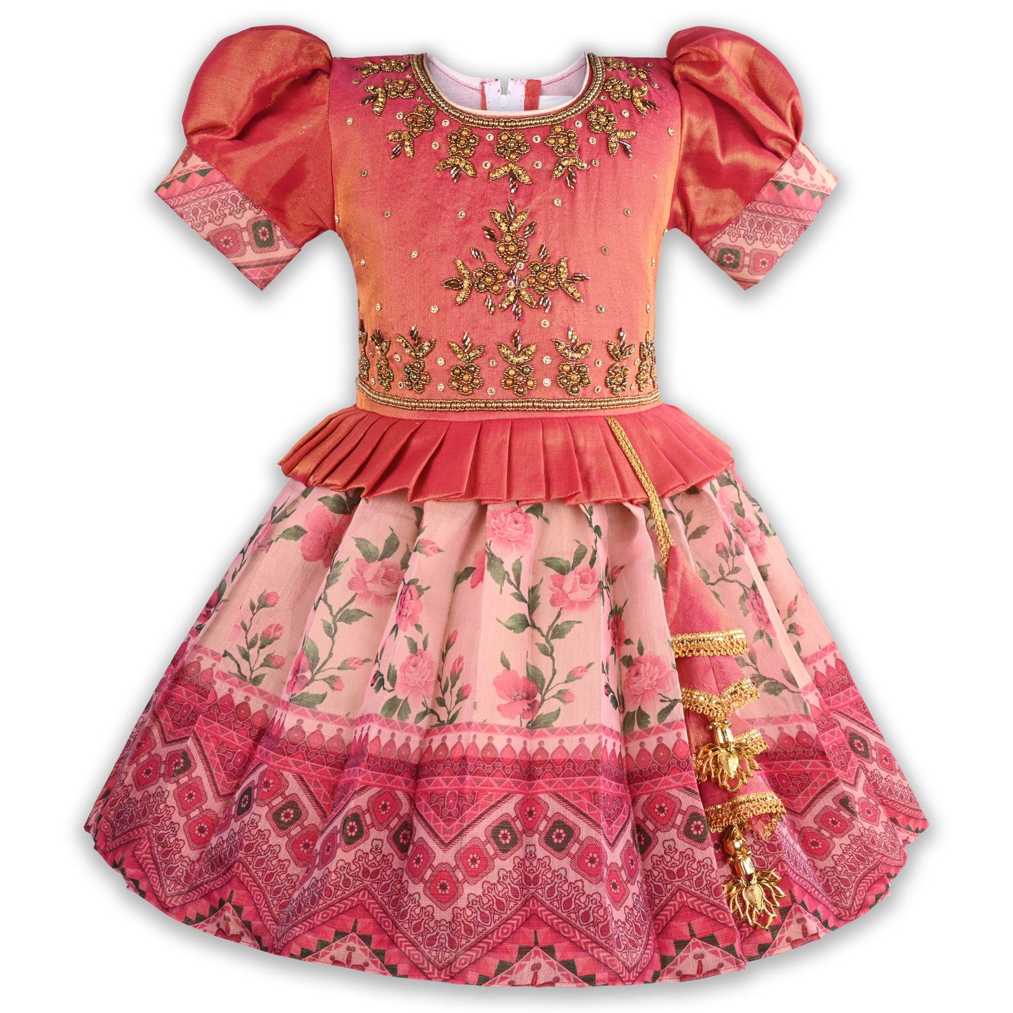 Buy Ethnic Dress for Girls | Baby Girls Wedding Dress & Frocks Online | Girls Pongal Dress