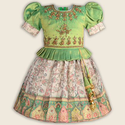 Buy Premium Baby Girls Wedding Dress Online | Festive Girls Frock | Girls Pongal Dress