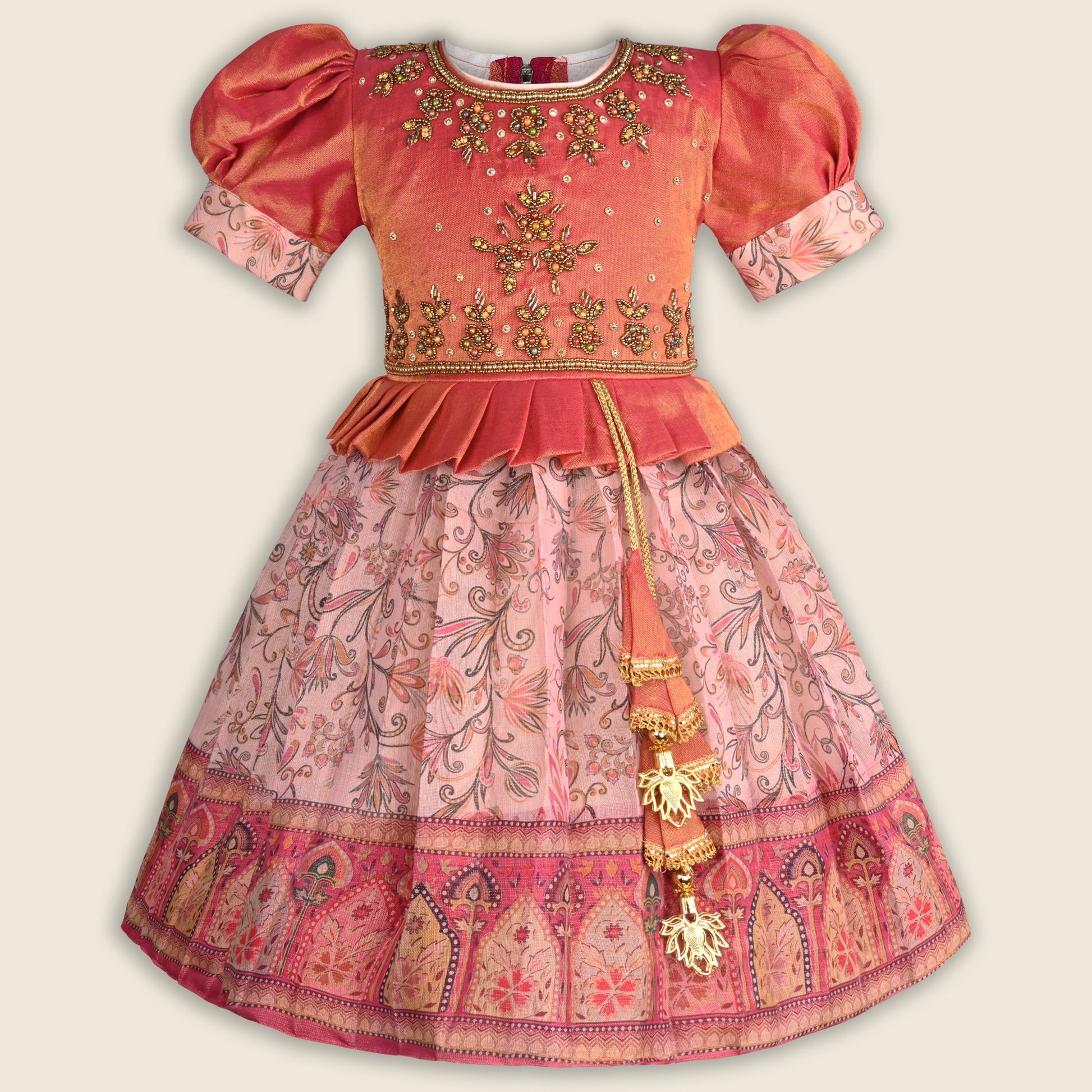 Buy Premium Baby Girls Wedding Dress Online | Festive Girls Frock | Girls Pongal Dress